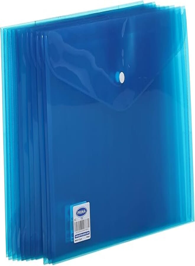 Prima Envelope Folder, Pack of 12 - Blue